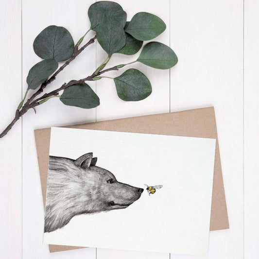 Postcard - The Bear and the Bee