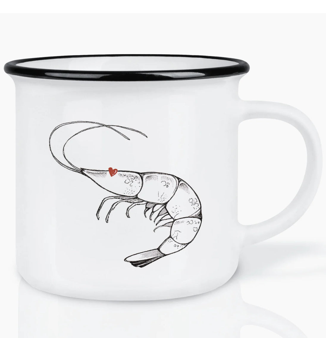 Shrimp Love  | Hand-Finished Ceramic Mug