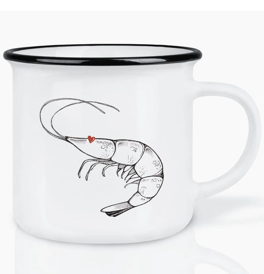Shrimp Love  | Hand-Finished Ceramic Mug