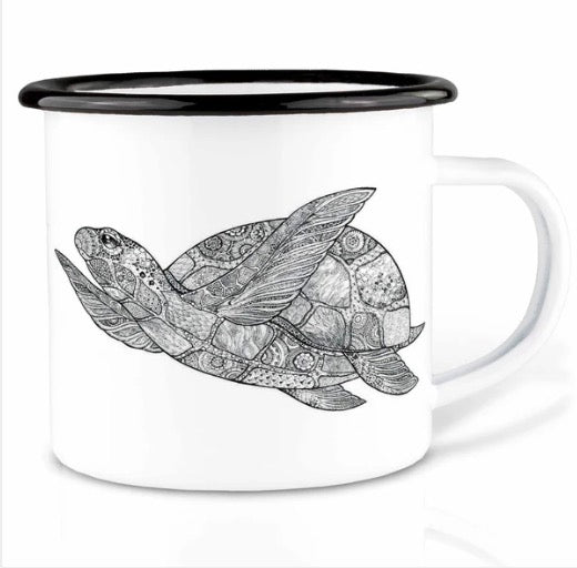 Enamel cup - Turtle