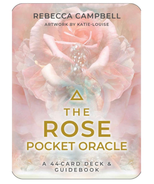 Rose Goddess pocket oracle deck with guidebook inspired by sacred feminine wisdom