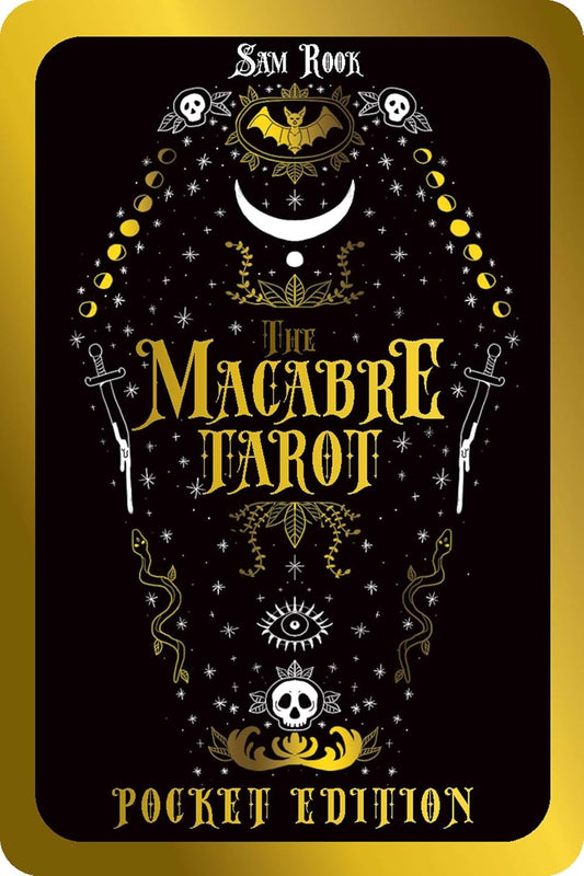The Macabre Tarot pocket edition deck with guidebook in decorative tin