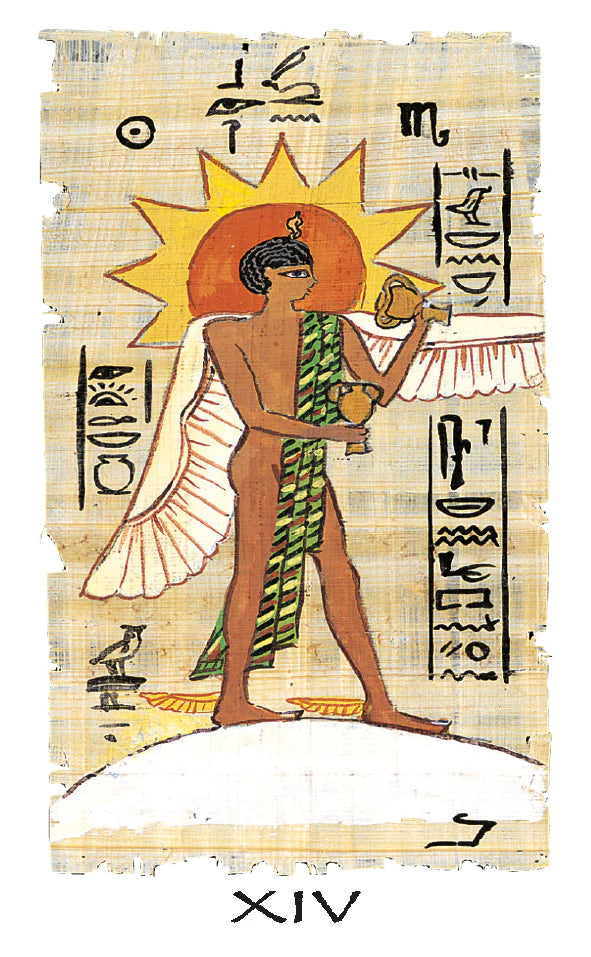 MINI EGYPTIAN Tarot by Pietro Alligo and Silvana Alasia - Multilingual edition.