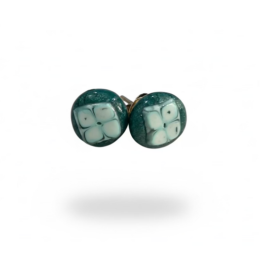 „Laurisilva“ 925 STERLING SILBER 8mm OHRRINGE OHRSTECKER - handgefertigt - von Stephanie Fraselle - Kunstvolles Schmuckdesign