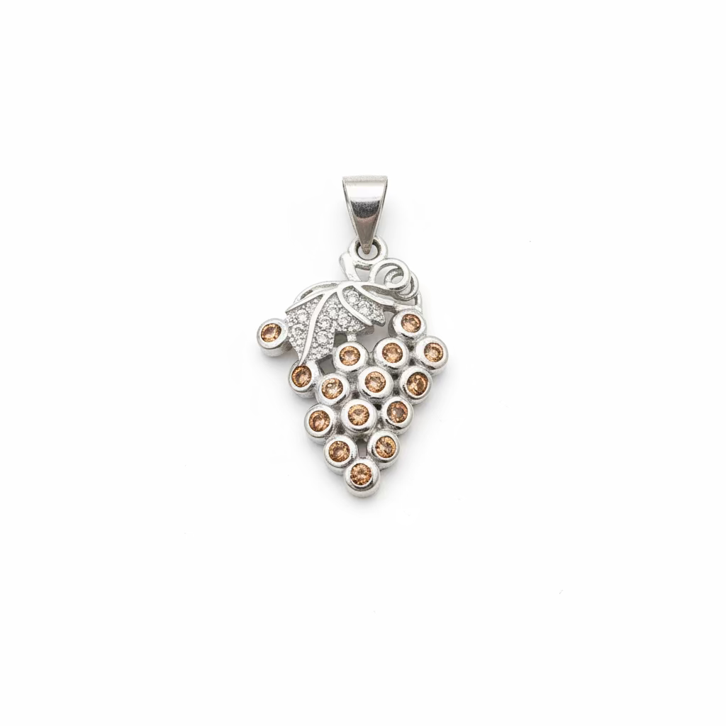 Pink Sapphire Grape Cluster Pendant
Solid 925 Sterling Silver | Pink Sapphires & White Topaz
