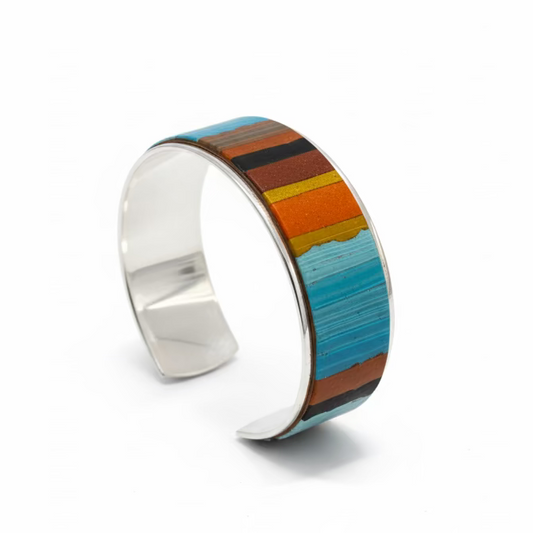Brazalete tipo brazalete “Moroccan Spice” de Stephanie Fraselle - Diseño de joyería artesanal