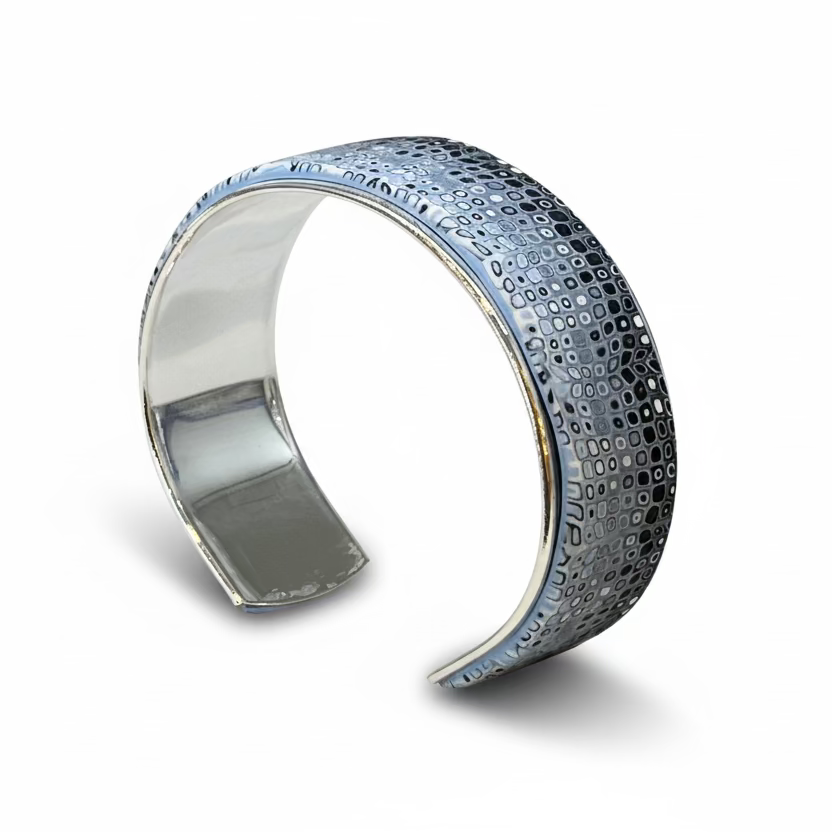 Blue Denim|Mosaic|Medium Cuff