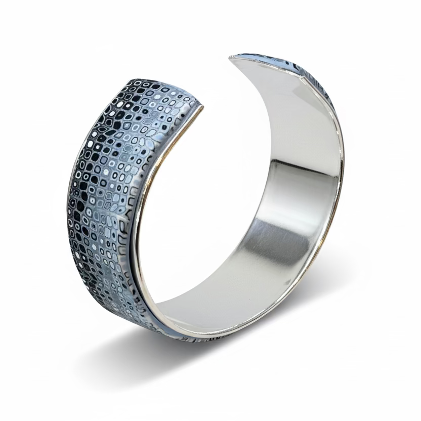 Blue Denim|Mosaic|Medium Cuff