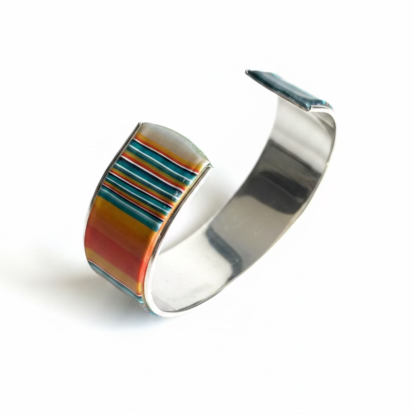 Brazalete tipo brazalete “Moroccan Spice” de Stephanie Fraselle - Diseño de joyería artesanal