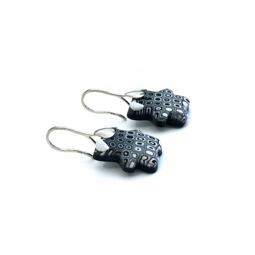 Monochrome | Teddy Bear Earrings