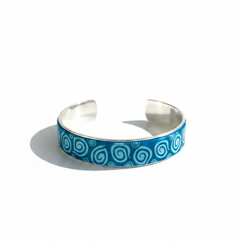Tranquility | Bracelet cuff | Slim | Swirl