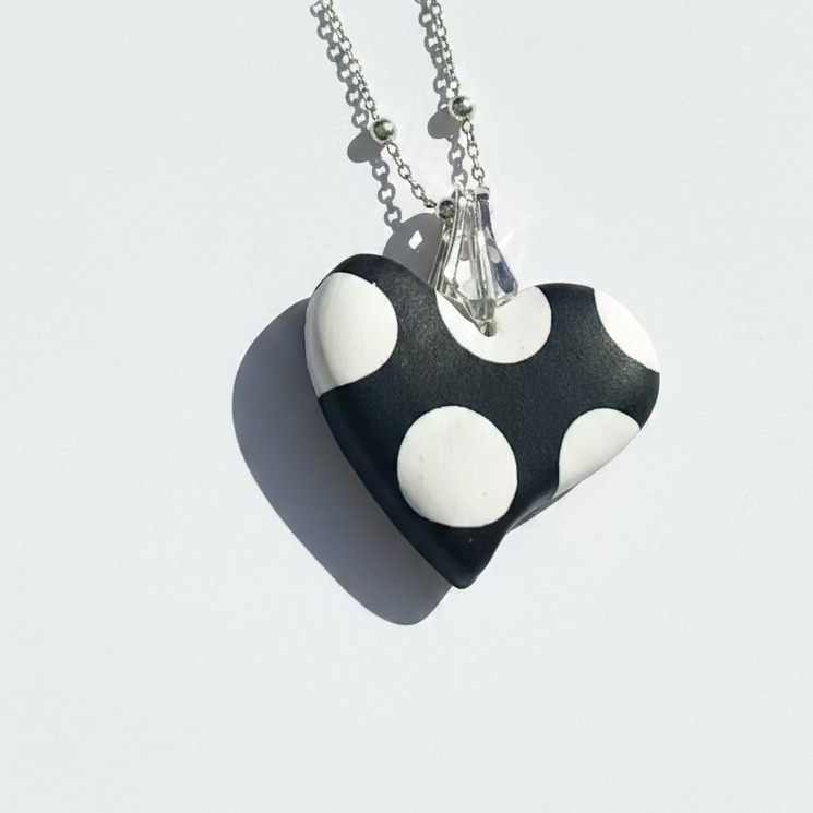 Mini heart | MONOCHROME |Polka Dot