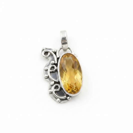 Solid 925 Sterling Silver | 5 Carat Flawless Golden Citrine