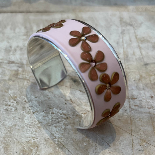 ¨Gilded Rose¨Swarovski Crystal Flower bracelet cuff  by Stephanie Fraselle
