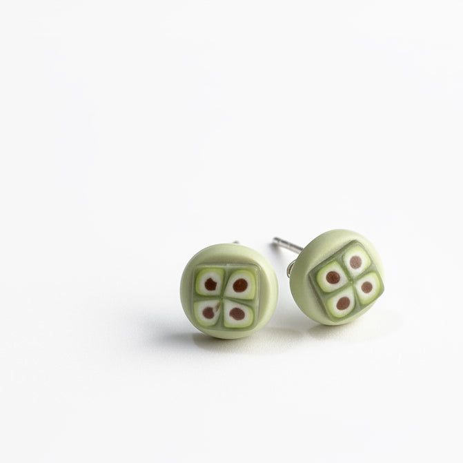 Laurisilva | Dimensional Sterling Silver Stud Earrings 8mm