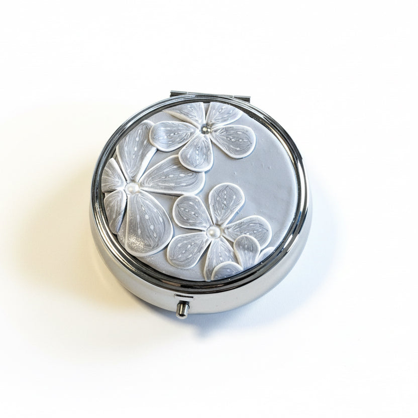 Grey Cashmere Bloom | Pillbox | 60mm