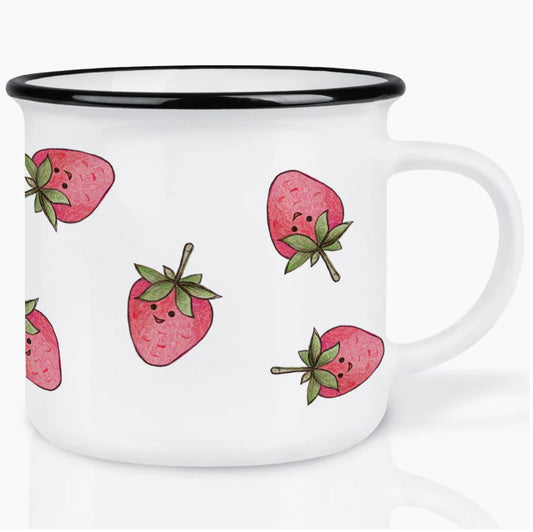 Ceramic Mug - Strawberries