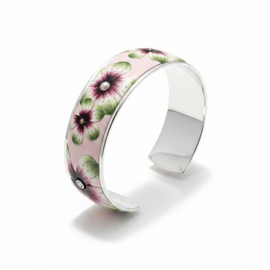 Brazalete tipo brazalete “Jardín Encantado” de Stephanie Fraselle - Diseño de joyería artesanal