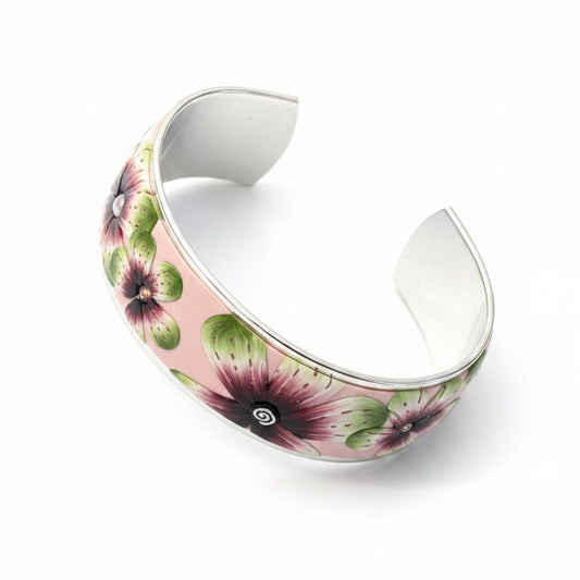 Brazalete tipo brazalete “Jardín Encantado” de Stephanie Fraselle - Diseño de joyería artesanal