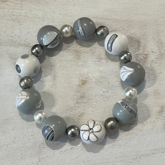 Pulsera Emperatriz “White Botanics” de Stephanie Fraselle - Diseño de joyería artesanal