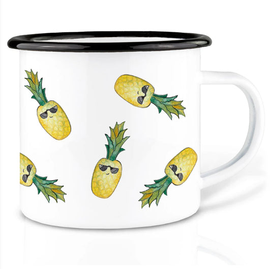 Robust and Light Enamel cup - Pineapple's