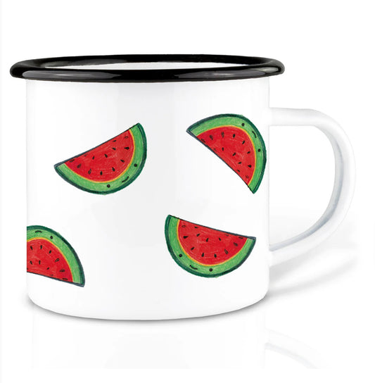 Robust and Light Enamel cup - Watermelon