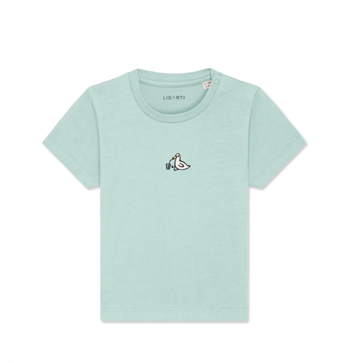 Best Organic Super Soft T-shirt for Babies - Embroidered - Sippy Quack