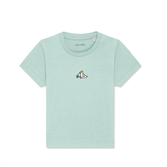 Best Organic Super Soft T-shirt for Babies - Embroidered - Sippy Quack