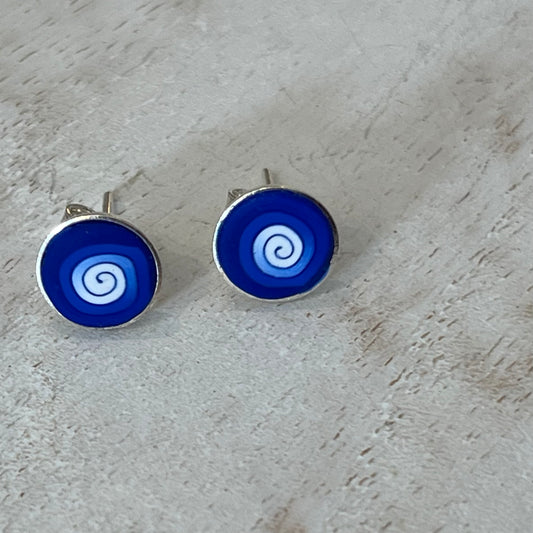 „Strände“ 925 STERLING SILBER - handgefertigte Ohrstecker - von Stephanie Fraselle - Kunstvolles Schmuckdesign