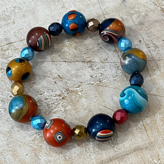 Pulsera de cuentas con “especias marroquíes” de Stephanie Fraselle - Diseño de joyería artesanal
