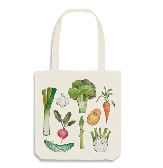 Jute bag - Vegetable Platter- RECYCLED cotton