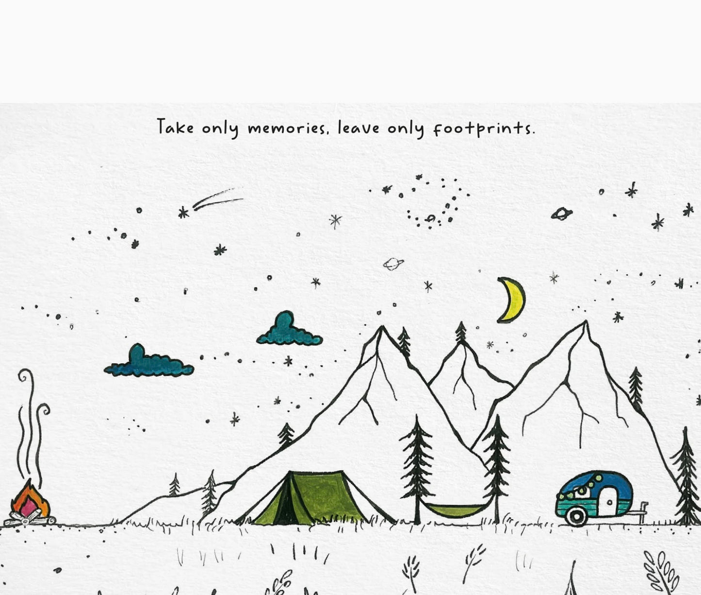 Postcard - camping life