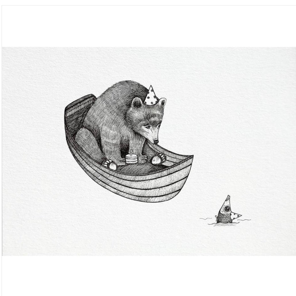 Postcard - The Bears Birthday