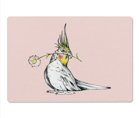 Wooden Breakfast Board- Budgie