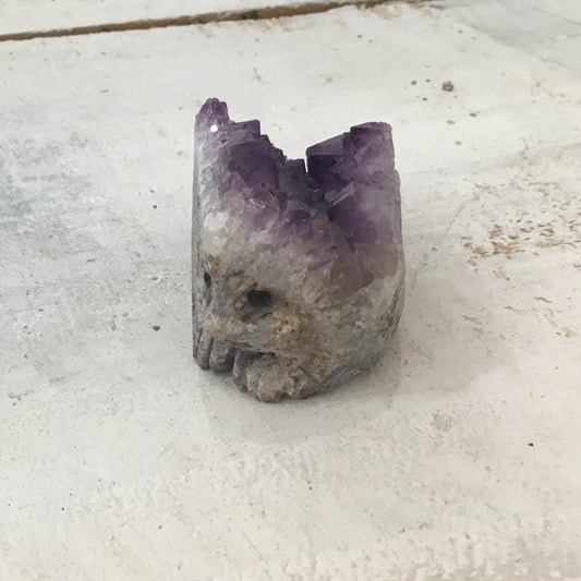 Amethyst Natural gemstone Hand carved Hedgehog