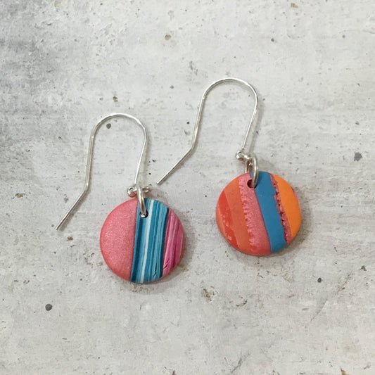 “Tropical Fizz”  925 STERLING SILVER  - handmade Earring drops - by Stephanie Fraselle - Artisan Jewellery Design