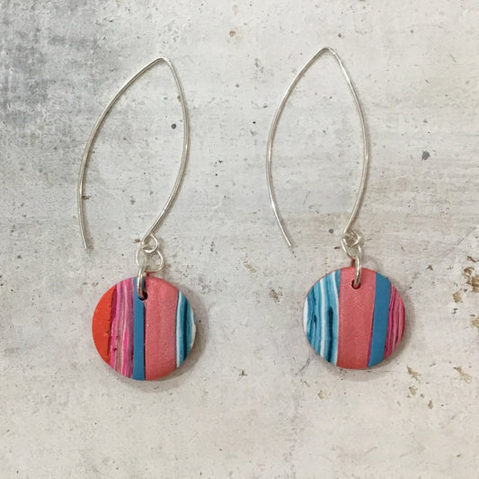 “Tropical Fizz  ”  925 STERLING SILVER  - handmade Earring drops - by Stephanie Fraselle - Artisan Jewellery Design
