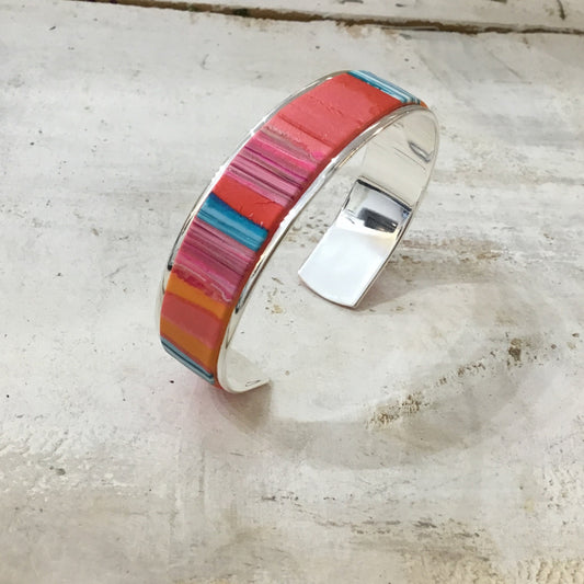 “Tropical Fizz” 15mm Bracelet cuff by Stephanie Fraselle - Artisan Jewellery Design